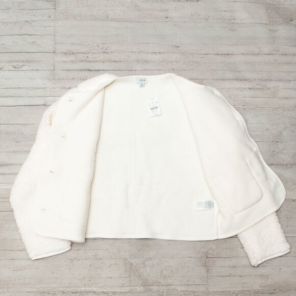 NWT J. Crew Lady Sherpa Jacket in Ivory size M - Picture 9 of 13